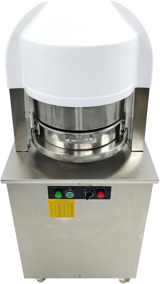 Electric Automatic Dough Divider 20pcs, Commercial Dividing Cutting Machine, Stainless Steel Cutter for Bakery, Pizzeria, 110V