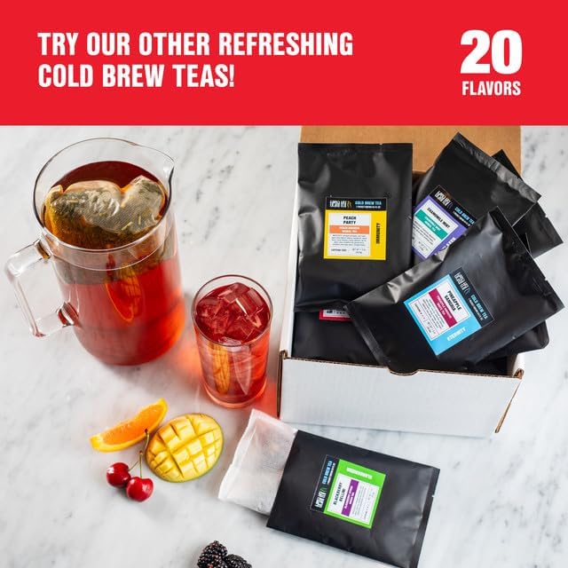 Tiesta Tea - Orange Tango Cold Brew, Loose Leaf, Premium Blend, Non-Caffeinated,10 Tea Packets, Brews One 64oz Pitcher