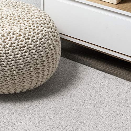 JONATHAN Y Haze Solid Low-Pile Ivory 3x5 Oval Indoor Area Rug, Coastal,Bohemian,Minimalist,Classic, Easy-Cleaning for Living Room,Bedroom,Kitchen,Pet Friendly,Non-Shedding (SEU100D-3OV) - Image 4