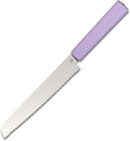 7.5" Serrated Bread Knife for Homemade Bread, Razor Sharp AR-RPM9 Steel & Innovative Wavy Edge, Professional Serrated Knife for Sourdough Bread Cake, Gift Box for Baker Home Chefs