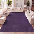 JONATHAN Y Haze Solid Low-Pile Purple Indoor Area Rug 8x10, Coastal,Bohemian,Minimalist,Classic, Easy-Cleaning for Living Room,Bedroom,Kitchen,Pet Friendly,Non-Shedding (SEU100N-8) by JONATHANY