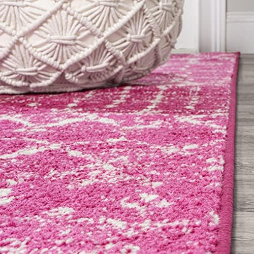 JONATHAN Y Boho Vintage Diamond Fuchsia/Ivory Runner Rug 2X8 ft, Moroccan Hype for Living Room, Bedroom, Kitchen, Office, Easy-Cleaning, High Traffic, Pet-Friendly, Non-Shedding (MOH101G-28) - Image 4