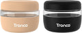 Tronco 16 oz Glass Food Storage Containers with Lids, Airtight, Leak & Spill Proof Glass Lunch Bowls for Meal Prep, Salad, Yogurt, Soup & Stew, Microwave & Dishwasher Safe, BPA-Free, Set of 2