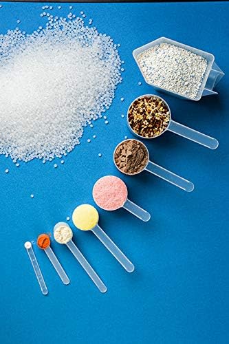 1/2 Teaspoon (2.5 mL) Long Handle Scoop for Measuring Coffee, Pet Food, Grains, Protein, Spices and Other Dry Goods (Pack of 5)