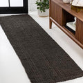 JONATHAN Y Pata Hand Woven Chunky Jute Brown Runner Rug, 2x8, Bohemian, Rustic, Cottage, Easy-Cleaning for Living Room, Bedroom, Kitchen, Non-Shedding (NRF102G-28) by JONATHANY