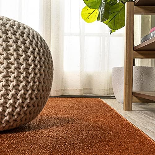 JONATHAN Y Haze Solid Low-Pile Orange Runner Rug 2x10, Coastal,Bohemian,Minimalist,Classic, Easy-Cleaning for Living Room,Bedroom,Kitchen,Pet Friendly,Non-Shedding (SEU100M-210) - Image 6