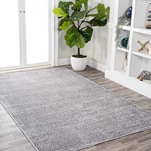 JONATHAN Y Haze Solid Low-Pile Gray Indoor Area Rug 6x9, Coastal,Bohemian,Minimalist,Classic, Easy-Cleaning for Living Room,Bedroom,Kitchen,Pet Friendly,Non-Shedding (SEU100A-6) - Image 4