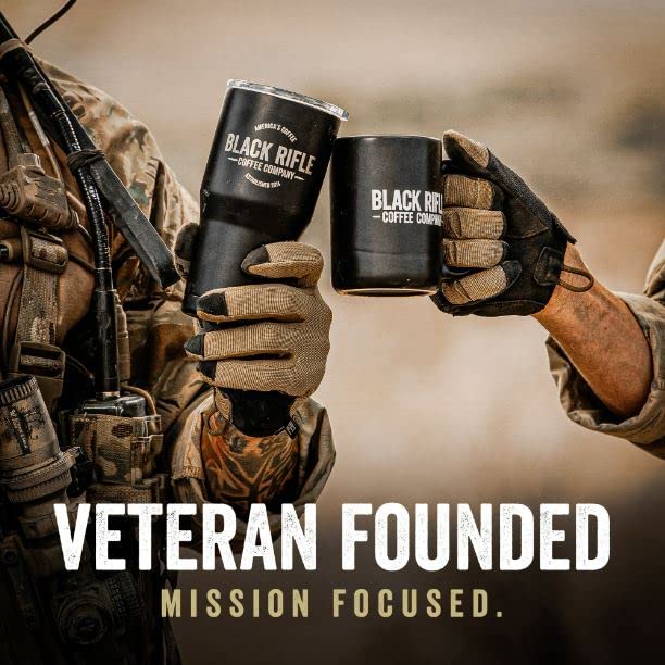 Black Rifle Coffee Company Just Black, 50 Count, Medium Roast K Cups - Single Serve K Cups Coffee Pods - Kcup Pods Compatible with 1.0 & 2.0 - Made from Arabica Beans