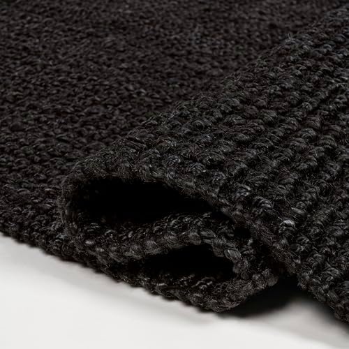 JONATHAN Y Pata Hand Woven Chunky Jute Black Indoor Area Rug, 4x6, Bohemian, Rustic, Cottage, Easy-Cleaning for Living Room, Bedroom, Kitchen, Non-Shedding (NRF102E-4) - Image 4