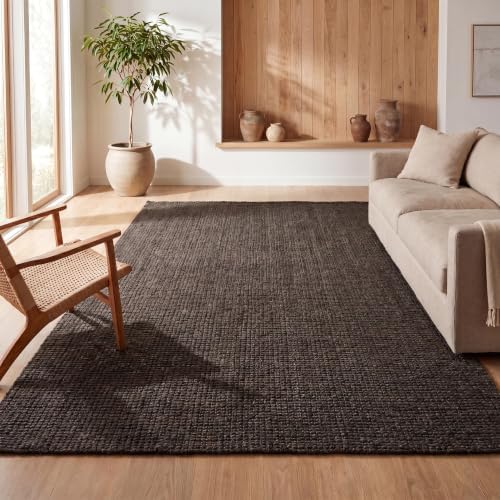 JONATHAN Y Pata Hand Woven Chunky Jute Brown Indoor Area Rug, 3x5, Bohemian, Rustic, Cottage, Easy-Cleaning for Living Room, Bedroom, Kitchen, Non-Shedding (NRF102G-3) by JONATHANY