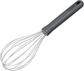 Zyliss Hand Whisk - Sustainable Wheat Straw & Stainless Steel - Balloon Whisk with Grip Lines - Dishwasher Safe - Ideal for Cooking, Mixing, Beating Eggs - Beluga Grey, 26cm x 6cm - Medium