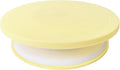 Cake Decorating Turntable 11 Inch Cake Turntable Anti-Slip Rotating Cake Stand for Decorating(1pcs Yellow)