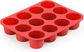 12-Cup Silicone Professional Non-Stick Popover Pans for Muffins, Brownies and Baking