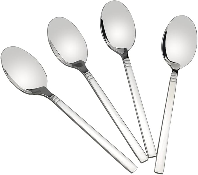 12-Piece Stainless Steel Teaspoon Dessert Spoons
