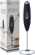Silverdome's Powerful Handheld Milk Frother, Stainless Steel whisk for Silky Foam in Seconds, Battery Operated(Not Included), Perfect for café-style drinks, Coffee, Lattes, Cappuccino, Hot Chocolate.