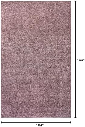 JONATHAN Y Haze Solid Low-Pile Light Purple Indoor Area Rug 9x12, Coastal,Bohemian,Minimalist,Classic, Easy-Cleaning for Living Room,Bedroom,Kitchen,Pet Friendly,Non-Shedding (SEU100R-9) - Image 2