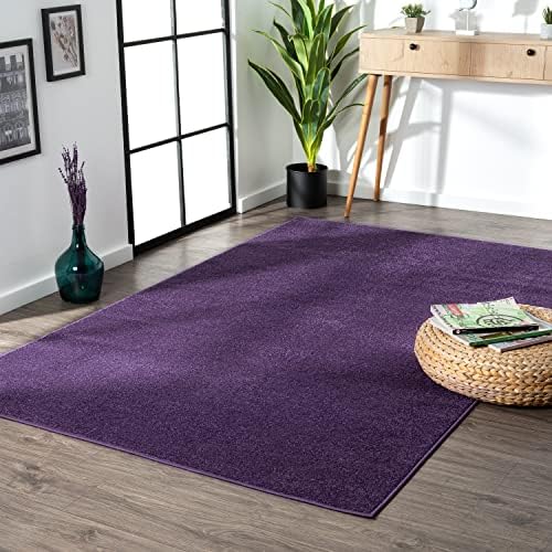 JONATHAN Y Haze Solid Low-Pile Purple Indoor Area Rug 12x15, Coastal,Bohemian,Minimalist,Classic, Easy-Cleaning for Living Room,Bedroom,Kitchen,Pet Friendly,Non-Shedding (SEU100N-15) - Image 3