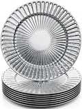 Havawish 8 Pcs 13 Inch Silver Charger Plates with Shell Edge by Havawish