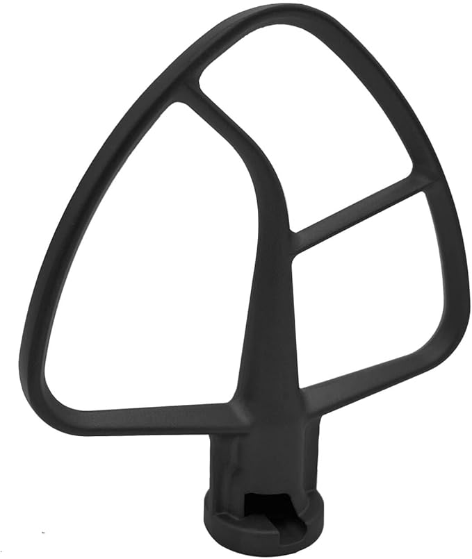 4.8 L 4.5 and 5 Quart aluminium TILT-HEAD FLEX EDGE BEATER ，Compatible with Kitchenaid stand mixer models K45SS, KSM75, KSM95, KSM150PS, KSM152PS and KSM155GB. (4.5-5 Quart)