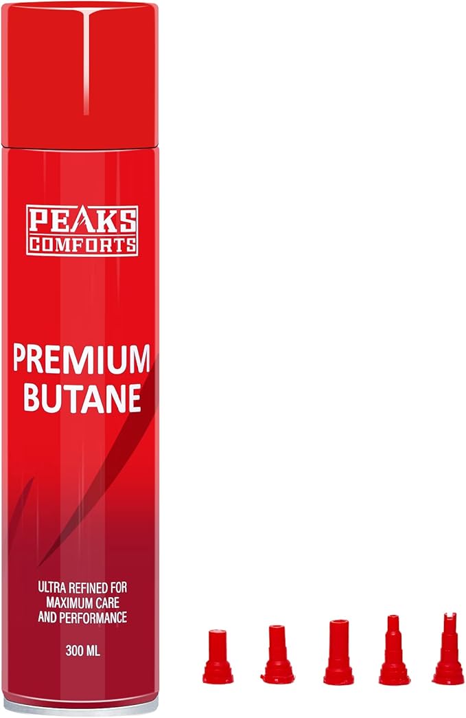 Butane Refill for Torch Lighter - 300ML High Purity Butane, for Kitchen Torch, Butane Torch, Torch Lighter Refill Gas (Pack of 2)