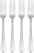 Oneida Silverware Set, Juilliard Fine Flatware 4-Piece Dinner Forks Set, Service For 4, 18/10 Stainless Steel, Rust Resistant, Dishwasher Safe, Home And Kitchen Utensils (Silver, 4 Piece)