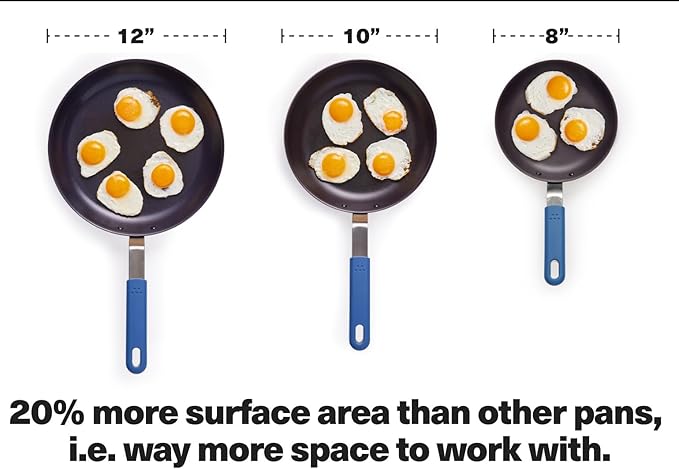 Misen 8 Inch Pre-Seasoned Carbon Steel Fry Pan – Lightweight, Even Heating, Heat Retention – Oven Safe to 500°F – Ideal for Searing, Sautéing, and Frying – Versatile Durable, Easy to Clean