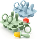 Silicone Toddlers Popsicle Molds with Sticks, 2Packs Mini Popsicles Molds for Baby Breastmilk Popsicle Molds for Teething Relief, Frozen Treats Maker Popsicle Maker Ice Pop Mold for Babies Kids