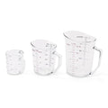 Cambro Measuring Cup - 3 Pack - 1 Cup, 2 Cup, 4 Cup (Clear)