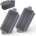2 PCS Silicone Grease Cup Liners for Blackstone 36 28 22 17 Inch Griddle,Reusable Grease Catcher Cup Liner Grill Grease Tray,Durable Drip Pans Blackstone Griddle Accessories,Grey