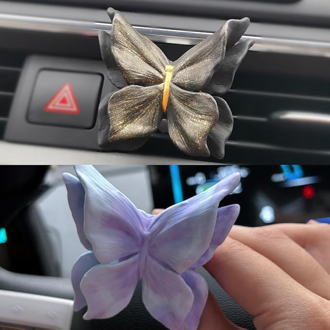 3D Double Winged Butterfly Candle Mold, Bilayer Butterfly Silicone Mold, Animal Resin Mold for Soap Soy Wax Epoxy DIY Handcraft Home Ornaments Car Air Freshener Decoration