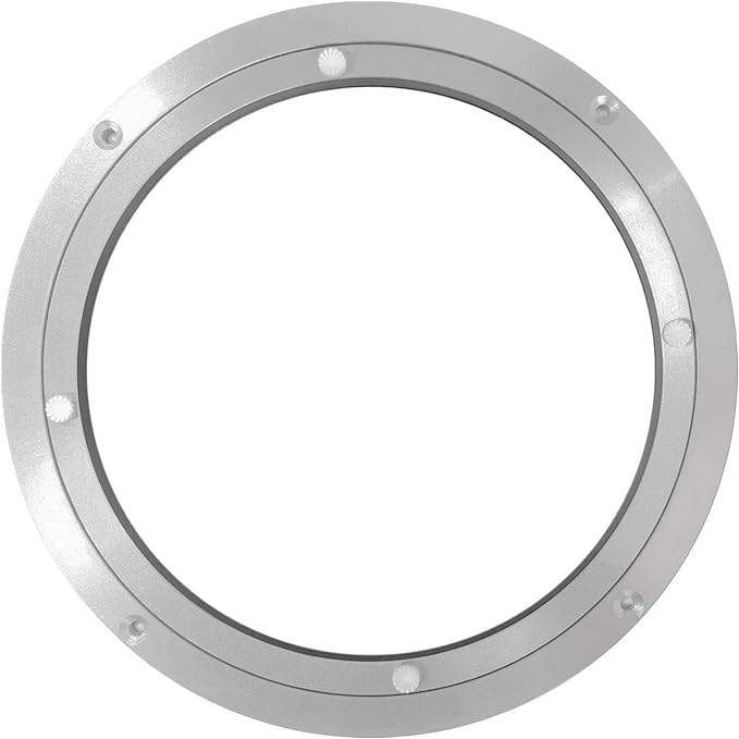 HLMOptimo Lazy Susan Bearing 10 inch Aluminum Turntable Ball Bearing, Heavy Duty Turner Bearing Silent Turntable Bearing Swivel Turntable Bearing 8/10/12/14 inch (10 inch)