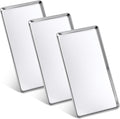 3 Pcs Baking Sheet Pan Set 13.8 × 9.8 × 0.6 Inches Cookie Sheet Large Toaster Oven Pans Stainless Steel Tray Barbecue Grill Pan Rectangle Trays Oven, Non-stick, Easy Clean