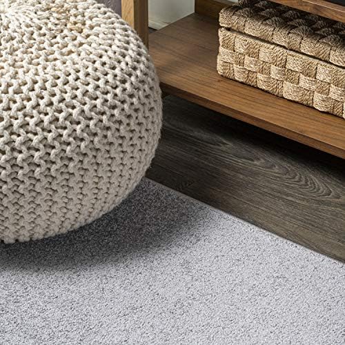 JONATHAN Y Haze Solid Low-Pile Light Gray 4x6 Oval Indoor Area Rug, Coastal,Bohemian,Minimalist,Classic, Easy-Cleaning for Living Room,Bedroom,Kitchen,Pet Friendly,Non-Shedding (SEU100K-4OV) - Image 4