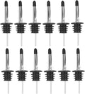 Pafusen 12 Pack Liquor Bottle Pourers, Liquor Pour Spout for Liquor Bottles, Stainless Steel Olive oil Dispenser Spout, Alcohol Pourer Spouts Dust Caps Covers, Sliver