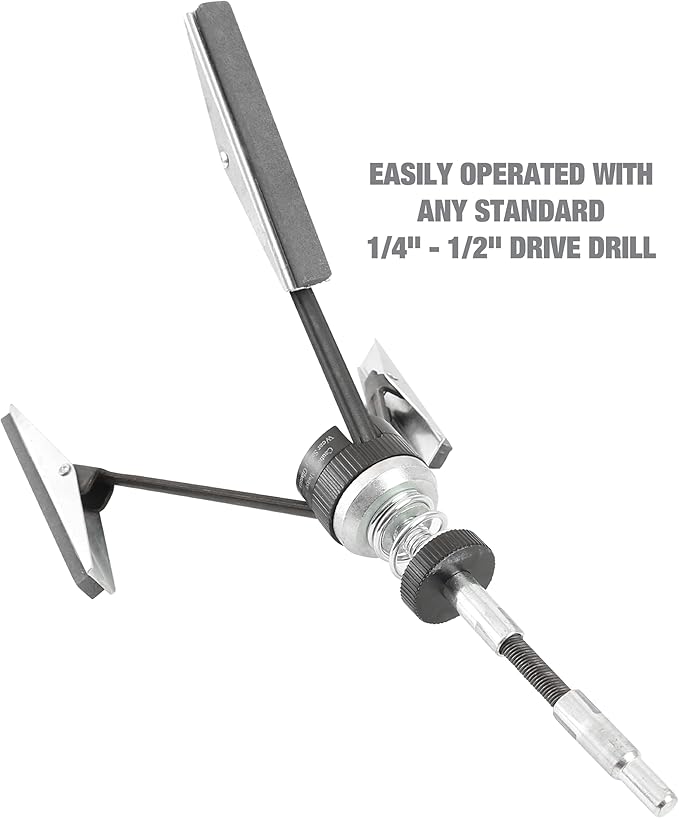 OEMTOOLS 25041 Adjustable Engine Cylinder Hone Deglazer, Honing Tool with 3 Medium Grit 4 Inch Stones, Compatible Standard Drills for Positive Engine Honing Cutting at All Speeds