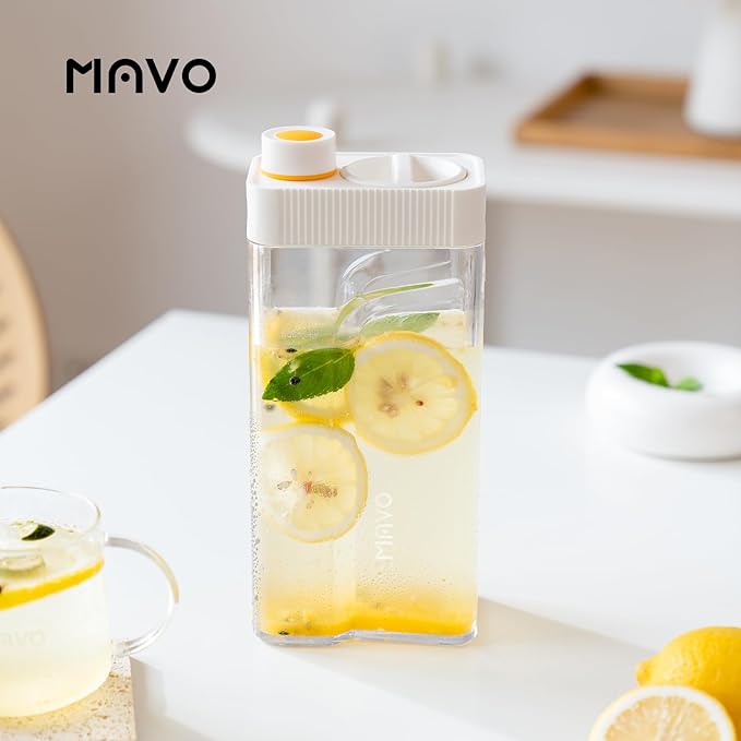 MAVO Cold Brew Coffee Maker, 27oz Iced Coffee Maker and Tea Brewer, Fine Mesh Filter, Leak-Proof Seal, Removable Design for Easy Cleaning, Durable Tritan Material, Space Saving - Home and Camping