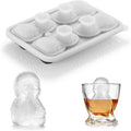 Sloth Ice Cube Tray Fun Shapes, Odd Novelty Cute Sloth Gifts, 2.2" Large Silicone Whiskey Ice Mold for Cocktails,Bourbon,Brandy, w/Funne