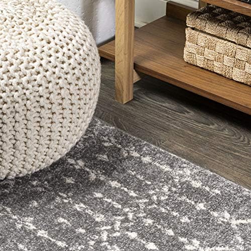 JONATHAN Y Boho Vintage Diamond Gray/Ivory Runner Rug 2X8 ft, Moroccan Hype for Living Room, Bedroom, Kitchen, Office, Easy-Cleaning, High Traffic, Pet-Friendly, Non-Shedding (MOH101C-28) - Image 4