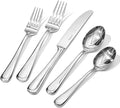 KINGSTONE 60 Pieces Silverware Set for 12, Premium Stainless Steel Flatware Set, Heavy Duty and Modern Design Cutlery Set, Mirror Polished, Dishwasher Safe