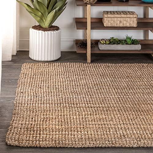 JONATHAN Y Pata Hand Woven Chunky Jute Natural Indoor Area Rug, 10x13, Bohemian, Rustic, Cottage, Easy-Cleaning for Living Room, Bedroom, Kitchen, Non-Shedding (NRF102A-13) - Image 3