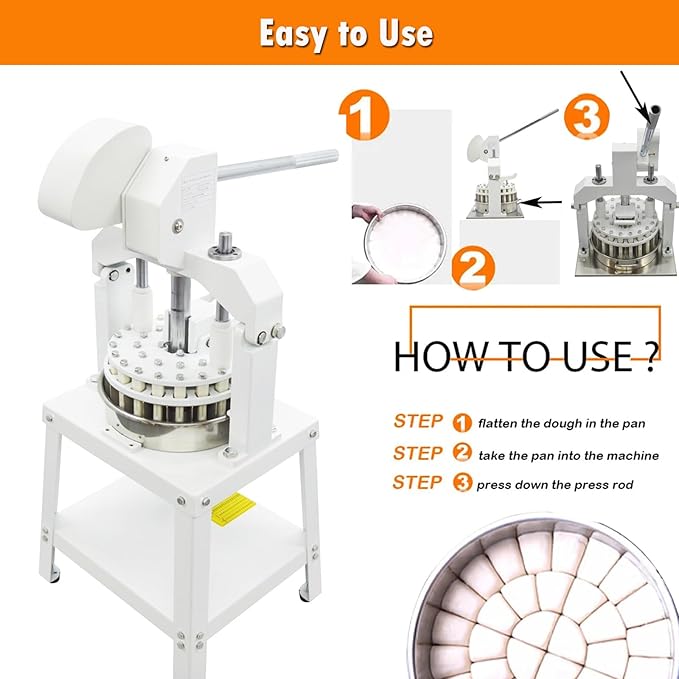 INTSUPERMAI Dough Divider and Rounder Machine - 18pcs Manual Dough Spacer Machine, 2.12oz-11.29oz for Bakery