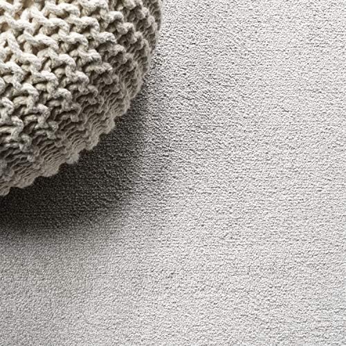 JONATHAN Y Haze Solid Low-Pile Ivory 5' Round Indoor Area Rug, Coastal,Bohemian,Minimalist,Classic, Easy-Cleaning for Living Room,Bedroom,Kitchen,Pet Friendly,Non-Shedding (SEU100D-5R) - Image 4