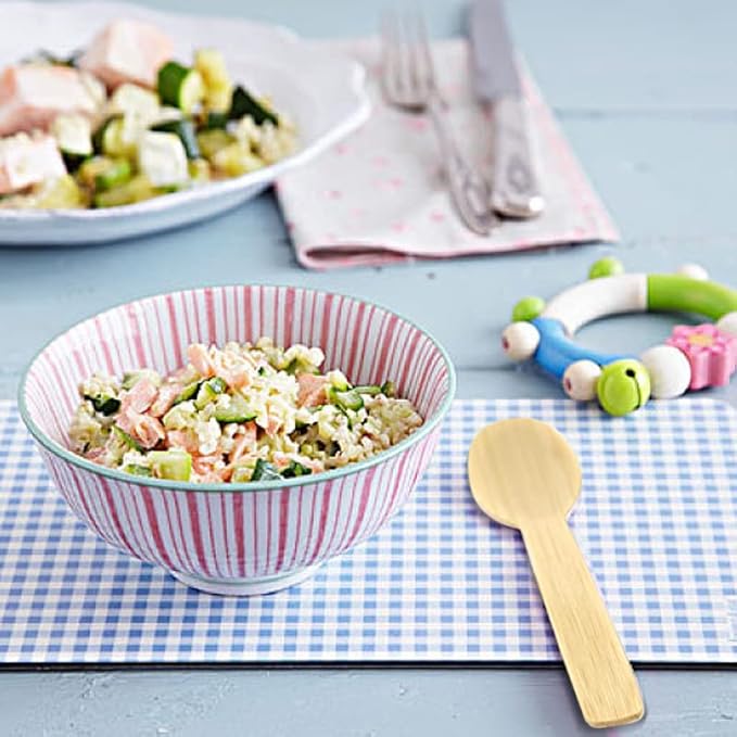 Bamboo Utensils | 200PK Mini-Bamboo Spoon 3.54" Disposable Small 100% Biodegradable Compostable Cutlery Set Eco Friendly Renewable Natural