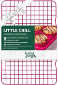 Great Jones Little Chill Wire Cooling Rack (Raspberry) | Nonstick Baking Rack, Heavy-Duty Aluminized Steel | Fits Quarter-Sheet Pans for Cooking and Baking | Oven-Safe 450°F, Dishwasher-Friendly