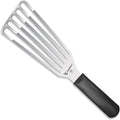 9 Inches Fish Turner, Slotted Fish Spatula Dishwasher Safe NSF, Shovel Black