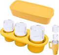 20-40 oz Ice Molds for Stanley Cup - Silicone Ice Cube Tray with Lid and Bin for Chilling Cocktails, Whiskey, Drinks, Coffee - BPA-Free, Easy Fill and Release Ice Maker Tray for Freezer