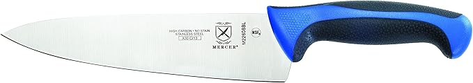 Mercer Culinary Millennia Colors 5-Piece Magnetic Board Set with Blue Handles, Bamboo, 16 x 8 x 18 inches