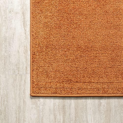 JONATHAN Y Haze Solid Low-Pile Orange Indoor Area Rug 6x9, Coastal,Bohemian,Minimalist,Classic, Easy-Cleaning for Living Room,Bedroom,Kitchen,Pet Friendly,Non-Shedding (SEU100M-6) - Image 6