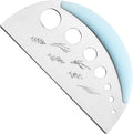 Herb Stripper and Herb Cutter 2 in 1,Herb Stripping Tool Herb Chopper Cilantro Chopper Best Kitchen Gadgets Presents for RV Owners Campers Chefs and Cooking Lovers,1PCS,Blue,Stainless Steel