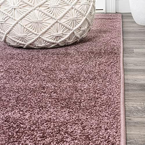 JONATHAN Y Haze Solid Low-Pile Light Purple 6' Round Indoor Area Rug, Coastal,Bohemian,Minimalist,Classic, Easy-Cleaning for Living Room,Bedroom,Kitchen,Pet Friendly,Non-Shedding (SEU100R-6R) - Image 4